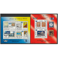 Uruguay 1993 Commemorative Mini Sheets Set of 2 Scott 1519/20 MUH 31-6