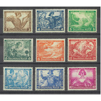 Germany 1933 Winter Relief Wagner Set of 9 Stamps Scott B49/57 MUH 31-22