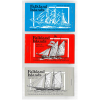 Falkland Islands 1979-82 Mail Ships 3 Booklets of Stamps MUH 31-22