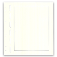 Schaubek Blank Album Pages BB500 Cream Paper Black Border 27.5x29.1 cm Pack/10