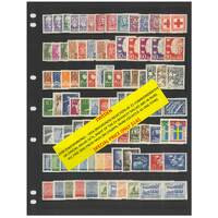 Sweden 1938-56 Selection of 25 Commemorative or Special Issues Sets 90 Stamps MUH #493