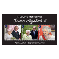 Papua New Guinea 2022 In Memoriam of Queen Elizabeth II Mini Sheet MUH