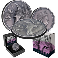 Kangaroo 2021 $1 1oz Silver Antique Coin