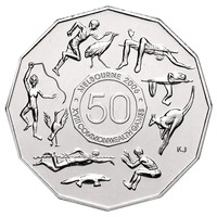 Australia 2005 XVIII Commonwealth Games Melbourne 50c UNC coin Ex Roll