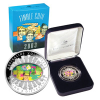 Australia 2003 $5 1oz Coloured Silver Proof Coin – Volunteers Hologram Finale 