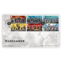 Great Britain 2023 Warhammer, Tabletop Miniature Wargame Set/6 Stamps On First Day Cover