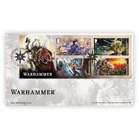 Great Britain 2023 Warhammer, Tabletop Miniature Wargame Mini Sheet On First Day Cover