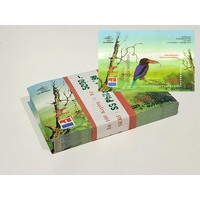 Indonesia 1998 Birds/Dutch NVPH Show 5000rp Mini Sheet Bundle of 100 MUH (50% off face value)