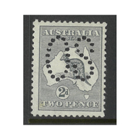 Australia Kangaroo Stamp 1st WMK 2d Slate Perf Large OS SG O3 (BW 5D(2)g) MUH