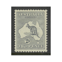 Australia Kangaroo Stamp 2nd WMK 2d Grey SG24 (BW 6A) MUH