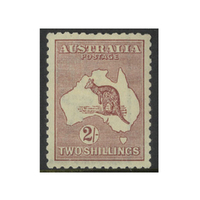 Australia Kangaroo Stamp 3rd WMK 2/- Reddish Maroon SG74 (BW 38C) MUH