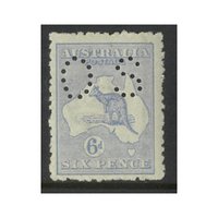 Australia Kangaroo Stamp 3rd WMK 6d Dull Blue Die IIB Perf OS SG O46 (BW 20Cba) MUH