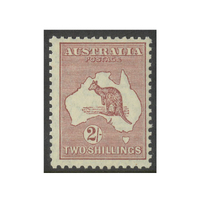 Australia Kangaroo Stamp Small Multi WMK 2/- Maroon SG110 (BW 39A) MUH