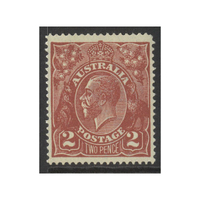 Australia KGV Stamps Single Crown WMK 2d Red-Brown SG78 (BW 97A) MUH