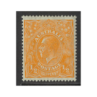 Australia KGV Stamps Small Multi WMK p14 ½d Yellow-Orange SG85 (BW 68C) MUH
