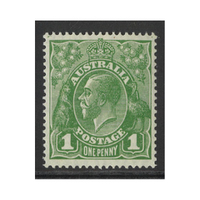 Australia KGV Stamps Small Multi WMK p14 1d Green SG86 (BW 80B) MUH