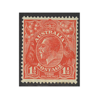 Australia KGV Stamps Small Multi WMK p13½x12½ 1½d Rose-Red SG96 (BW 92A) MUH