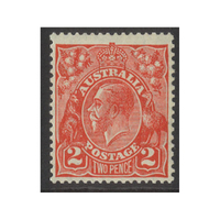 Australia KGV Stamps Small Multi WMK p13½x12½ 2d Golden Scarlet Die II SG99 (BW 100A) MUH