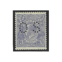 Australia KGV Stamps Small Multi WMK p13½x12½ 3d Pale Blue Type A Perf OS SG O106 (BW 107Cba) MUH