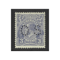 Australia KGV Stamps Small Multi WMK p13½x12½ 3d Dull Blue Die II Perf OS SG O106b (BW 108cb) MUH