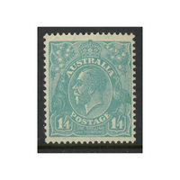 Australia KGV Stamps CofA WMK 1/4 Turquoise-Blue SG131 (BW 131B) MUH