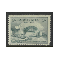 Australia 1932 5/- Bridge Stamp SG143 BW148 Short Corner Perf MLH