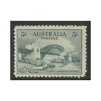 Australia 1932 5/- Bridge Stamp SG143 BW148 Short Corner Perf MLH