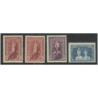 Australia 1948-49 Robes Thin Paper Set of 3 Stamps Plus 5/- Tinted Paper SG176a/8a MUH