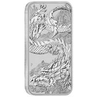 Australia 2023 Dragon $1 1oz Silver Rectangular Bullion Coin