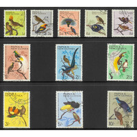 Papua New Guinea 1964-65 Birds Set/11 Stamps to 10/- SG61/71 Fine Used 23-5