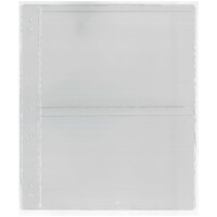 2-Pocket PNC/Banknote Page/Sheet Clear NO BACKING PAPER Pack of 10