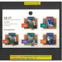 Australia 1997 Fauna & Flora Birds 10 Sheetlets/5 Stamps SG1687b MUH #1-7A