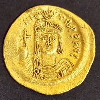 Byzantine Empire Maurice Tiberius 582-602AD AV Solidus 21mm 4.29g MMK Conob like SB525 Gold Coin Scarce