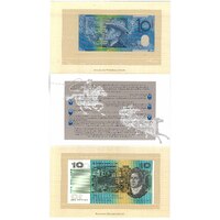 Australia 1993 $10 First Polymer/Last Paper Banknotes UNC in Folder