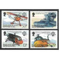 Falkland Islands Dependencies 1983 Bicentenary of Manned Flight Set of 4 Stamps SG113/16 MUH