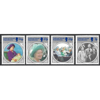 Falkland Islands Dependencies 1985 Life and Times of the Queen Mother Set of 4 Stamps SG129/32 MUH
