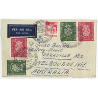 Germany West 1950 Bach Anniv Commercial Cover to Australia Nurtigen Cancel 29-19