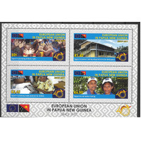 Papua New Guinea 2018 European Union in PNG 40th Anniversary Sheetlet/4 Stamps MUH