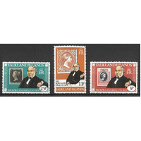 Falkland Islands 1979 Sir Rowland Hill Centenary Set of 3 Stamps SG364/66 MUH