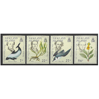 Falkland Islands 1985 Early Naturalists Set of 4 Stamps SG514/17 MUH
