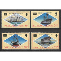 Falkland Islands 1986 Ameripex '86 Expo/Ships Set of 4 Stamps SG527/30 MUH