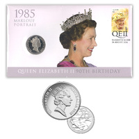 Australia 2016 Queen Elizabeth II 90th Birthday Maklouf Portrait 20c Coin PNC