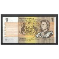 Australia 1976 $1 Banknote Knight/Wheeler R76a aEF #1-16