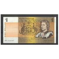 Australia 1982 $1 Banknote Johnston/Stone Last Prefix DPS R78L aVF #1-34