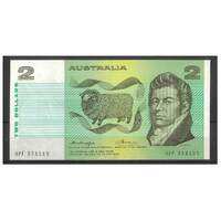 Australia 1976 $2 Banknote Knight/Wheeler Gothic Centre Thread R86a UNC #2-55