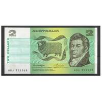 Australia 1976 $2 Banknote Knight/Wheeler OCRB Centre Thread R86b UNC #2-56