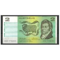 Australia 1976 $2 Banknote Knight/Wheeler OCRB Centre Thread R86b EF (Stain) #2-56