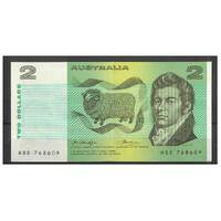 Australia 1976 $2 Banknote Knight/Wheeler OCRB Centre Thread R86b EF+ #2-57