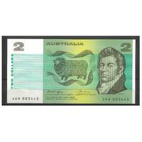 Australia 1976 $2 Banknote Knight/Wheeler OCRB Side Thread R86c EF #2-59