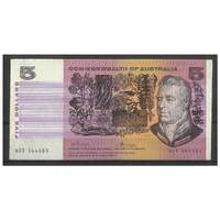 Commonwealth of Australia 1972 $5 Banknote Phillips/Wheeler R204F First Prefix NGT aVF #3-70